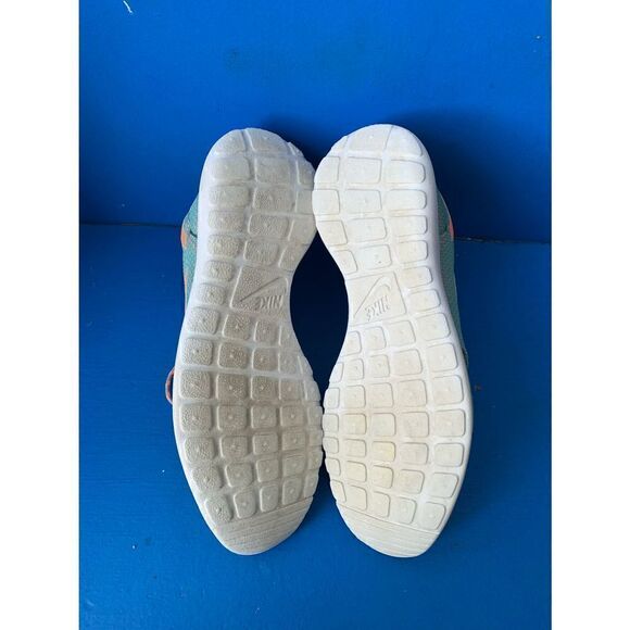 Nike Roshe Run Diffused Jade Blue Orange Running Shoes 511882-303 Women Size 10 - Picture 6 of 7